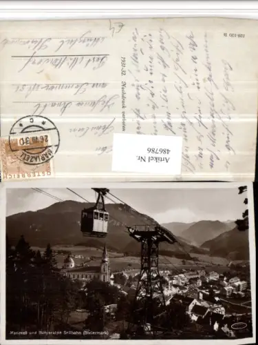 486786,Mariazell Totale Bürgeralpe Seilbahn Bergkulisse