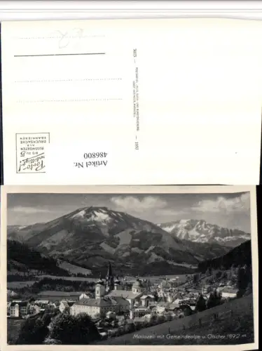 486800,Mariazell Totale m. Gemeindealpe u. Ötscher Bergkulisse