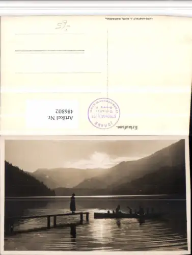 486802,Erlaufsee See b. Mariazell Steg Ruderboot pub Foto J. Kuss