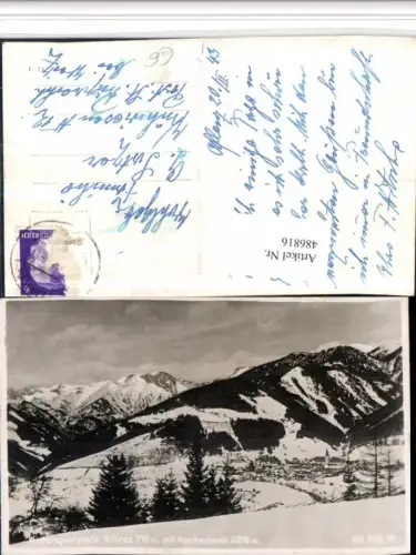 486816,Aflenz Totale m. Hochschwab Bergkulisse Winterbild