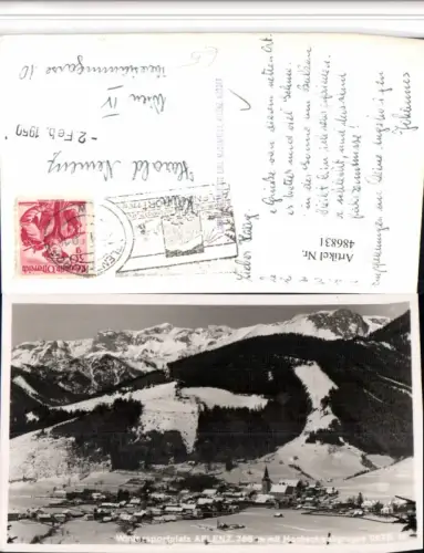 486831,Aflenz Totale m. Hochschwab Bergkulisse Winterbild