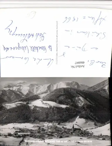486847,Aflenz Totale m. Hochschwab Bergkulisse Winterbild