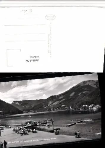 486851,Erlaufsee See b. Mariazell Anlegestelle m. Gemeindealpe