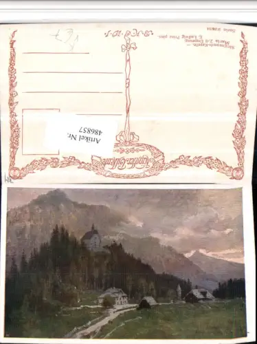 486857,Künstler AK K. Ludwig Prinz Mariazell Kapelle pub B.K.W.I. 226/14