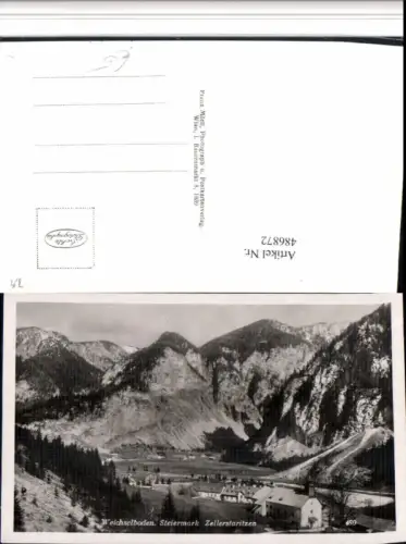 486872,Weichselboden Kirche m. Zellerstaritzen Bergkulisse