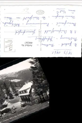 488287,Alpengasthof Pfaffensattel b. Steinhaus am Semmering geg. Stuhleck