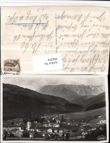 488294,Mürzzuschlag Totale m. Schneealpe Bergkulisse