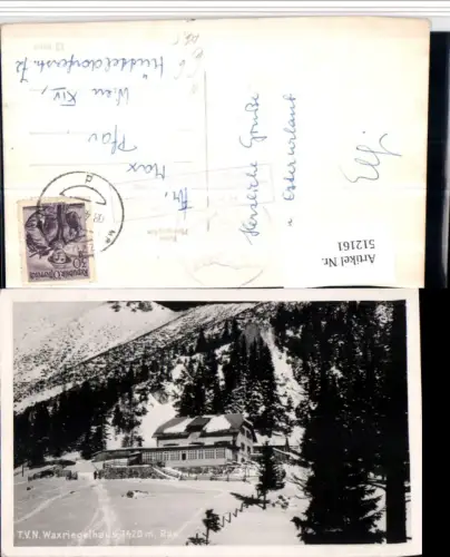 512161,Rax Waxriegelhaus Berghütte b. Kapellen an d. Mürz Winterbild