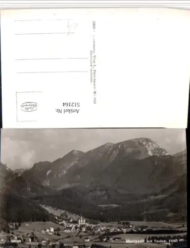 512164,Mariazell Totale m. Tonion Bergkulisse