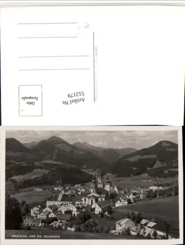 512179,Mariazell Totale m. Zellerhüte Bergkulisse