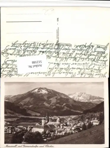 512188,Mariazell Totale m. Gemeindealpe u. Ötscher Bergkulisse