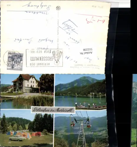 512230,Erlaufsee See b. Mariazell Camping Sessellift Mehrbildkarte