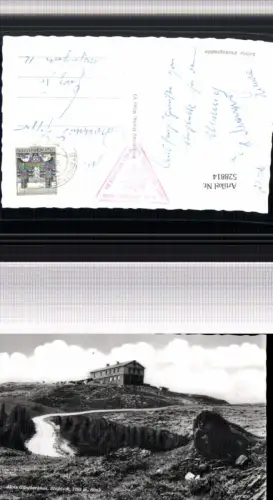 ,Foto Ak Alois Güntherhaus Stuhleck Steinhaus am Semmering