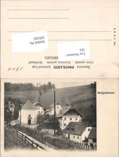 535165,Heiligenbrunn bei Mariazell Maria Zell pub B.K.W.I 872