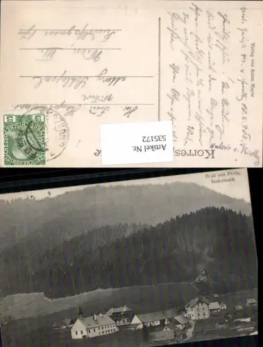 535172,Gruss aus Frein an der Mürz Mürzsteg 1908