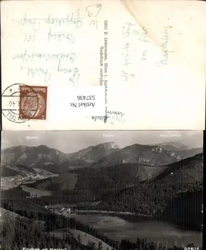 537436,Erlafsee Erlaufsee bei Mariazell Maria Zell pub Ledermann 32832