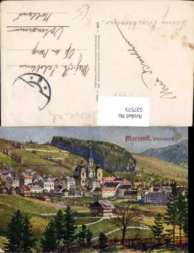 537573,tolle Künstler AK Maria Zell 1920