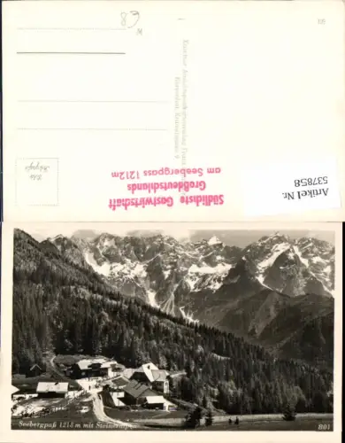 537858,Seeberg Seebergpaß Steineralpe Kapfenberg Mariazell