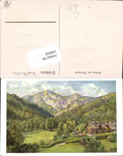 546958,tolle Künstler AK Grünau bei Mariazell Maria Zell