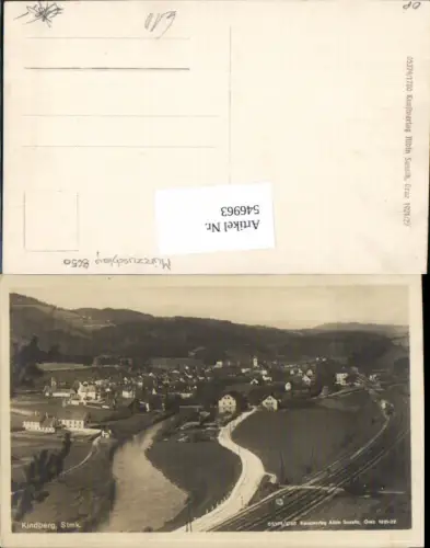 546963,tolle Foto-AK Kindberg Bahnhof Gleise pub Sussitz 1921