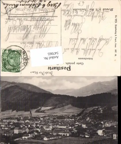 547065,tolle AK Bruck an der Mur 1907