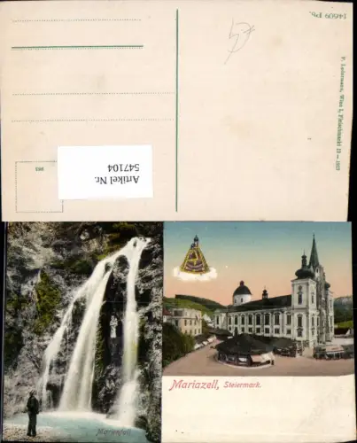 547104,Mariazell Grünau Wasserfall Maria Zell pub Ledermann 14609 Pb.