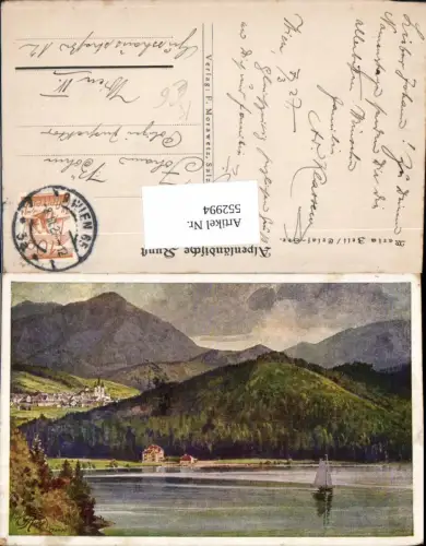552994,tolle Künstler AK R. Ruep Erlaufsee bei Mariazell Maria Zell