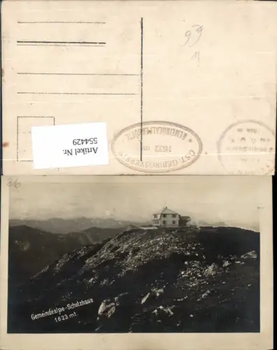 554429,Mariazell Maria Zell Gemeindealpe Schutzhaus