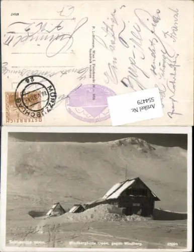 554479,Windberghütte Windberg Schneealpe bei Altenberg Kapellen Mürzsteg Mürzzuschlag