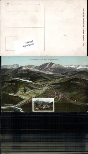 562491,Künstler AK Eugen Felle Gusswerk Mariazell Vogelschau Rasing Berg Ötscher