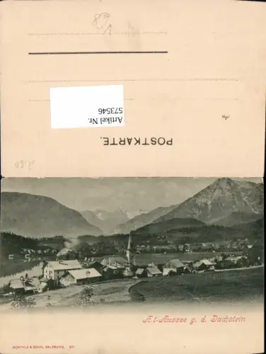 573546,Verlag Altausee Dachstein pub Würthle e Sohn 511