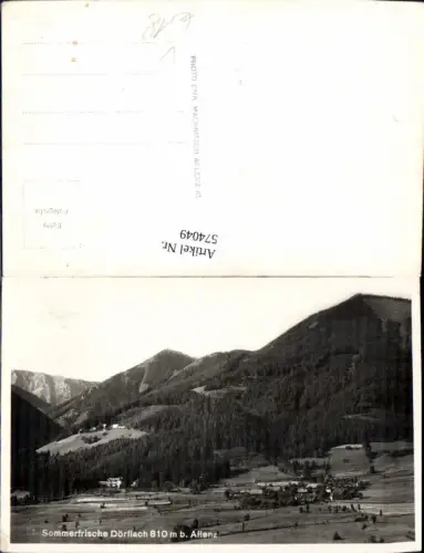 574049,Foto Ak Aflenz Dörflach Ansicht pub Emil Machnitsch
