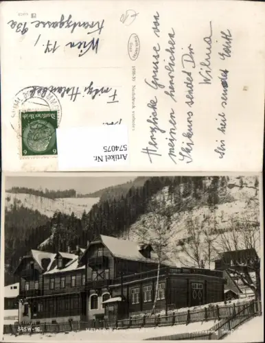 574075,Foto Ak Hotel Das Onkel Fritz Spital am Semmering Winteransicht