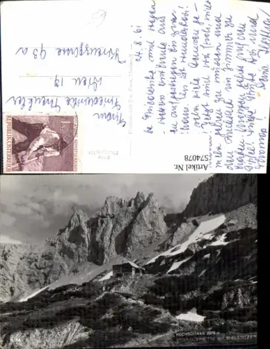574078,Foto Ak Hochschwab Voisthaler Hütte Thörl Edelspitzen