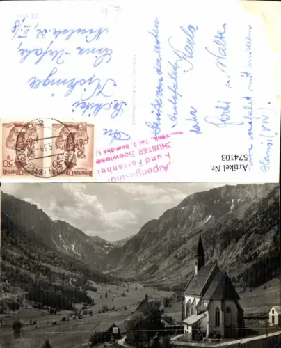 574103,Foto Ak Seewiesen Turnau Ansicht m.Kirche