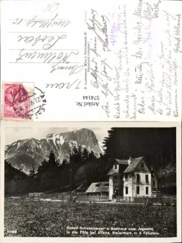 574144,Foto Ak Fölz b. Aflenz Gasthaus zurm Jagawirt