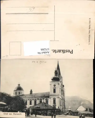 575266,tolle AK Markt Mariazell Maria Zell
