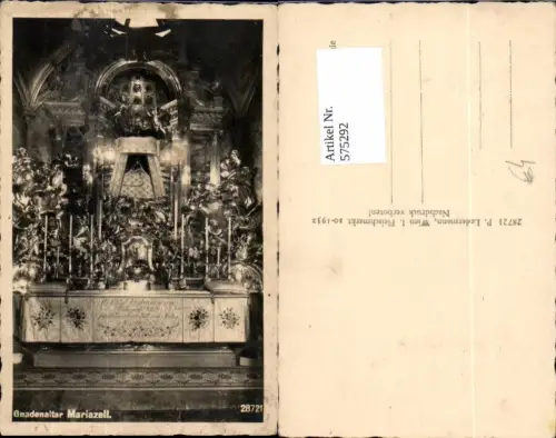 575292,Mariazell Maria Zell Altar