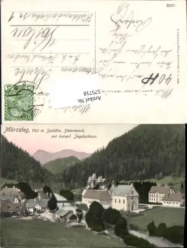575718,Mürzsteg bei Neuberg an der Mürz Jagdschloss pub Ledermann 8392
