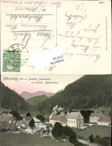 575719,Mürzsteg bei Neuberg an der Mürz Jagdschloss pub Ledermann 8392