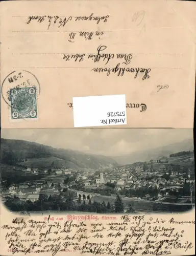 575726,tolle AK Mürzzuschlag pub Ledermann 1402