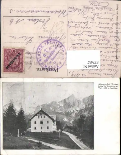 577437,tolle AK Thörl Aflenz Gasthaus Bodenbauer Buchberg
