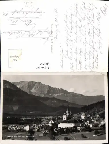 580262,Foto Ak Mariazell m. d. Ötscher pub J. Kuß M 287