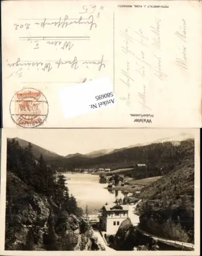 580695,Foto Ak Walster Hubertussee b. Fadental Mariazell pub J. Kuss