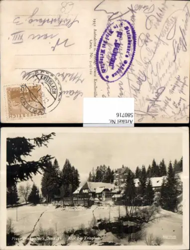 580716,Alpl Krieglach Franz Bruggraber Gasthaus Winteransicht