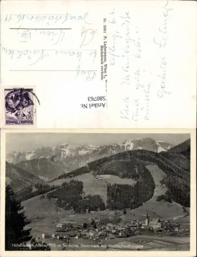 580763,Kurort Aflenz m. Hochschwabgruppe