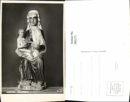 581171,Mariazell Gnadenbild Statue Religion
