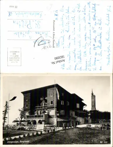 582090,Mariazell Maria Zell Bürgeralpe Berghotel Aussichtsturm
