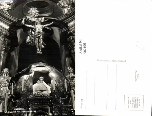 582106,Foto Ak Mariazell Hochaltar m. Gnadenstatue Religion