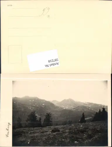 597218,tolle Foto-AK Seeberg Hohe Veitsch Kapfenberg